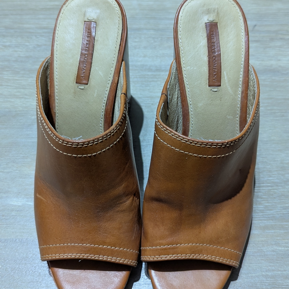 Stylish Brown Leather Mules